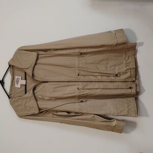 Forever 21 | Tan Cowl Neck Trench Coat | Juniors S | NWOT